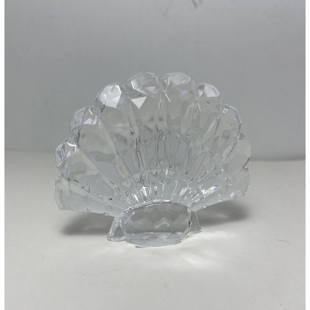 Ganz Crystal Expressions Clear Clam Shell Sun Catcher Free Standing Coastal
